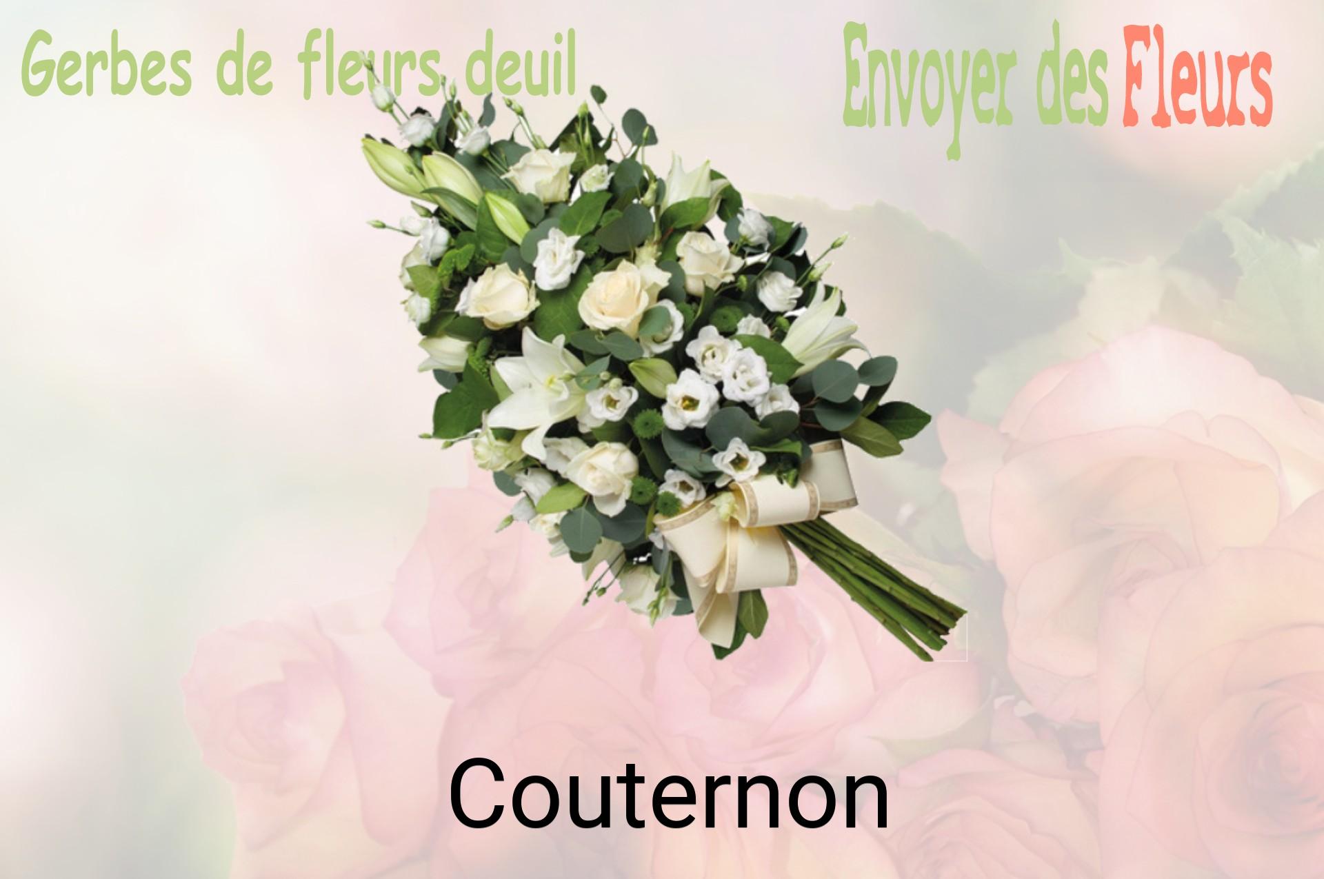 Gerbe de fleurs de deuil livrée à Couternon